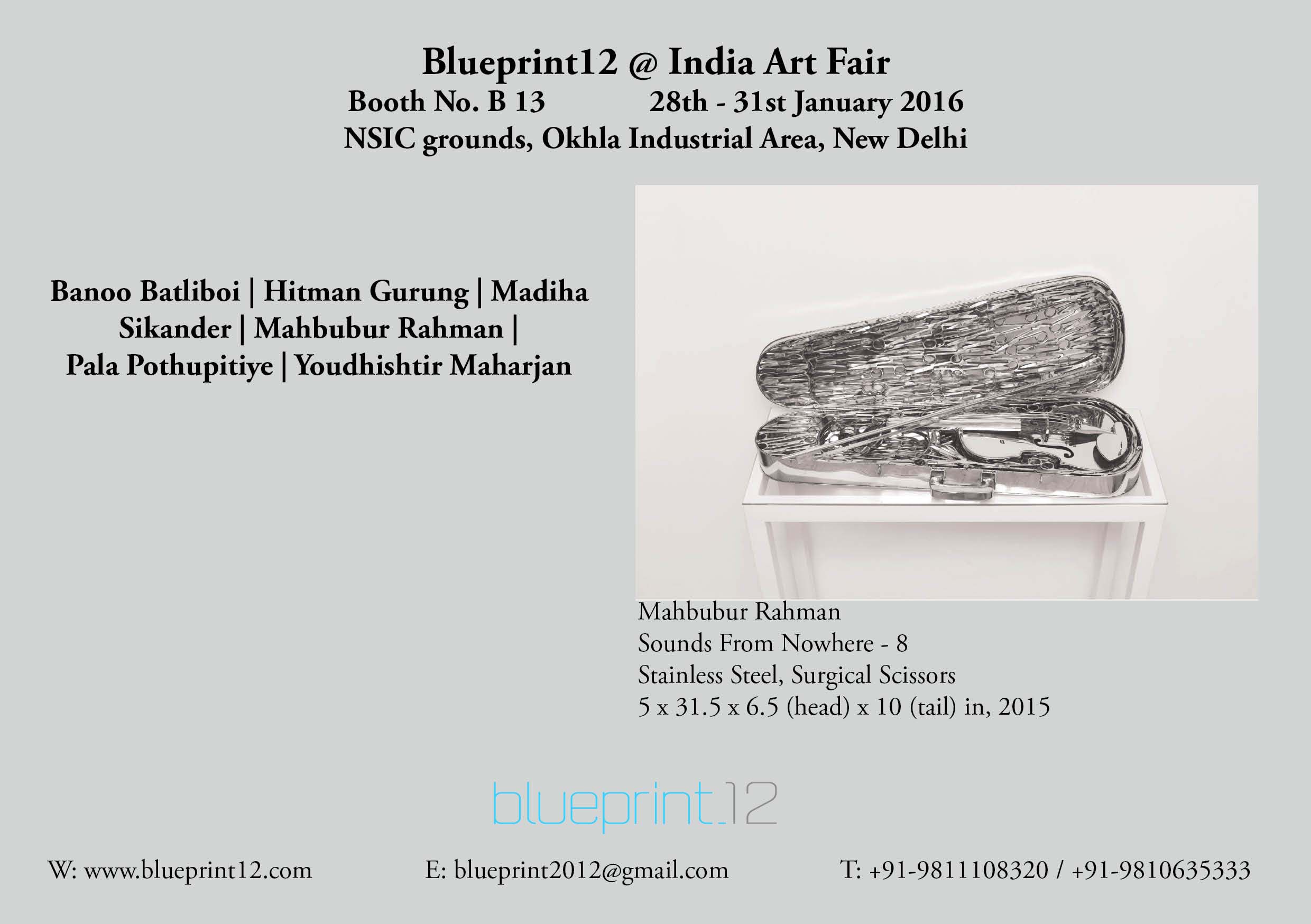 India Art Fair, Blueprint12, South Asian Artists