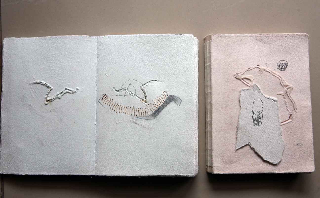 Samit Das, Drawing ink on acid free handmade paper, book art
