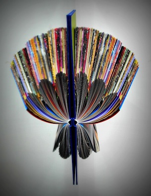 Banoo Batliboi, abstraction of book art, Digital print