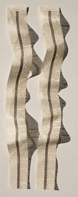 Youdhisthir Maharjan, Reclaimed text cutout collage
