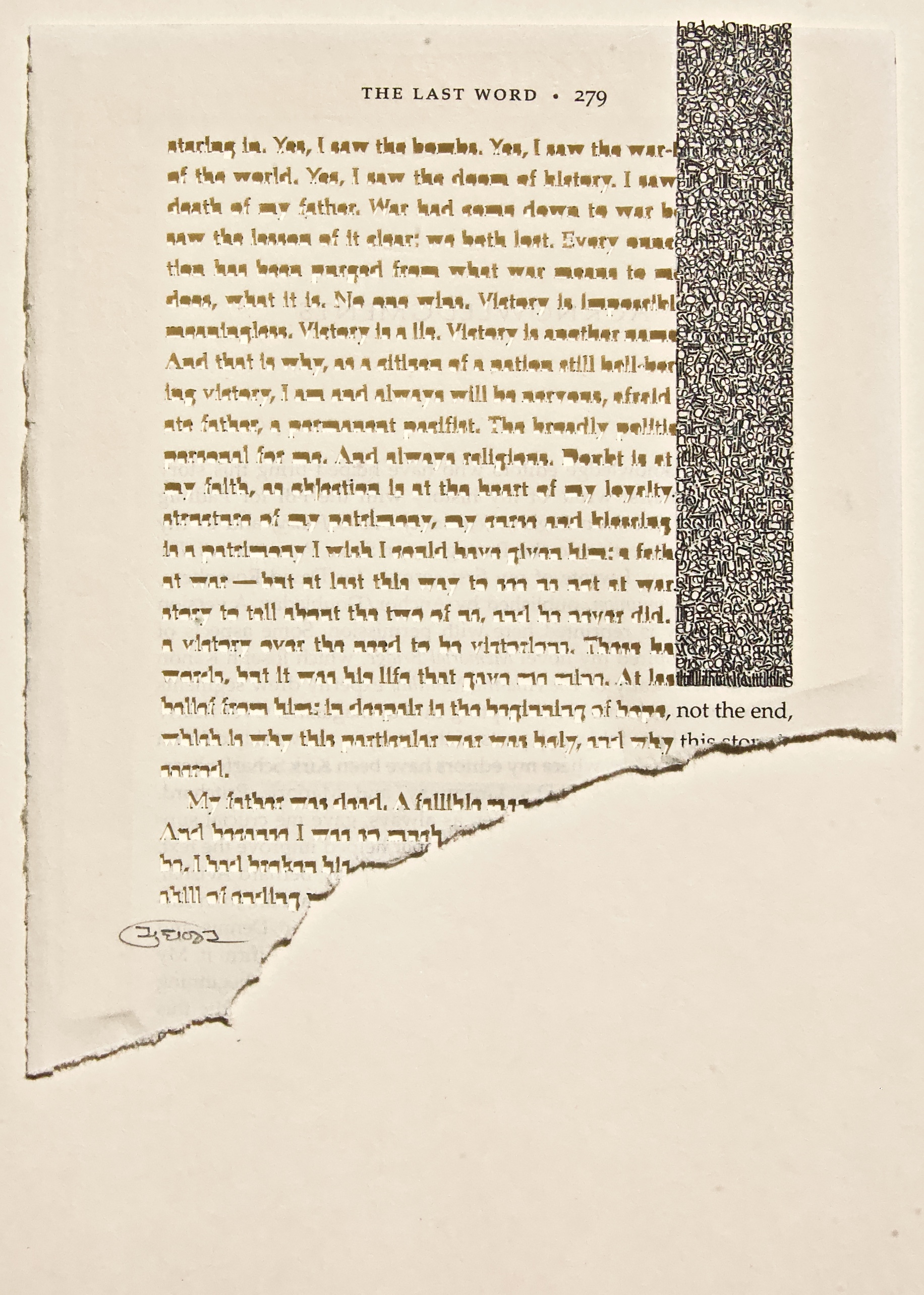 Youdhisthir Maharjan,  Cutout reclaimed text
