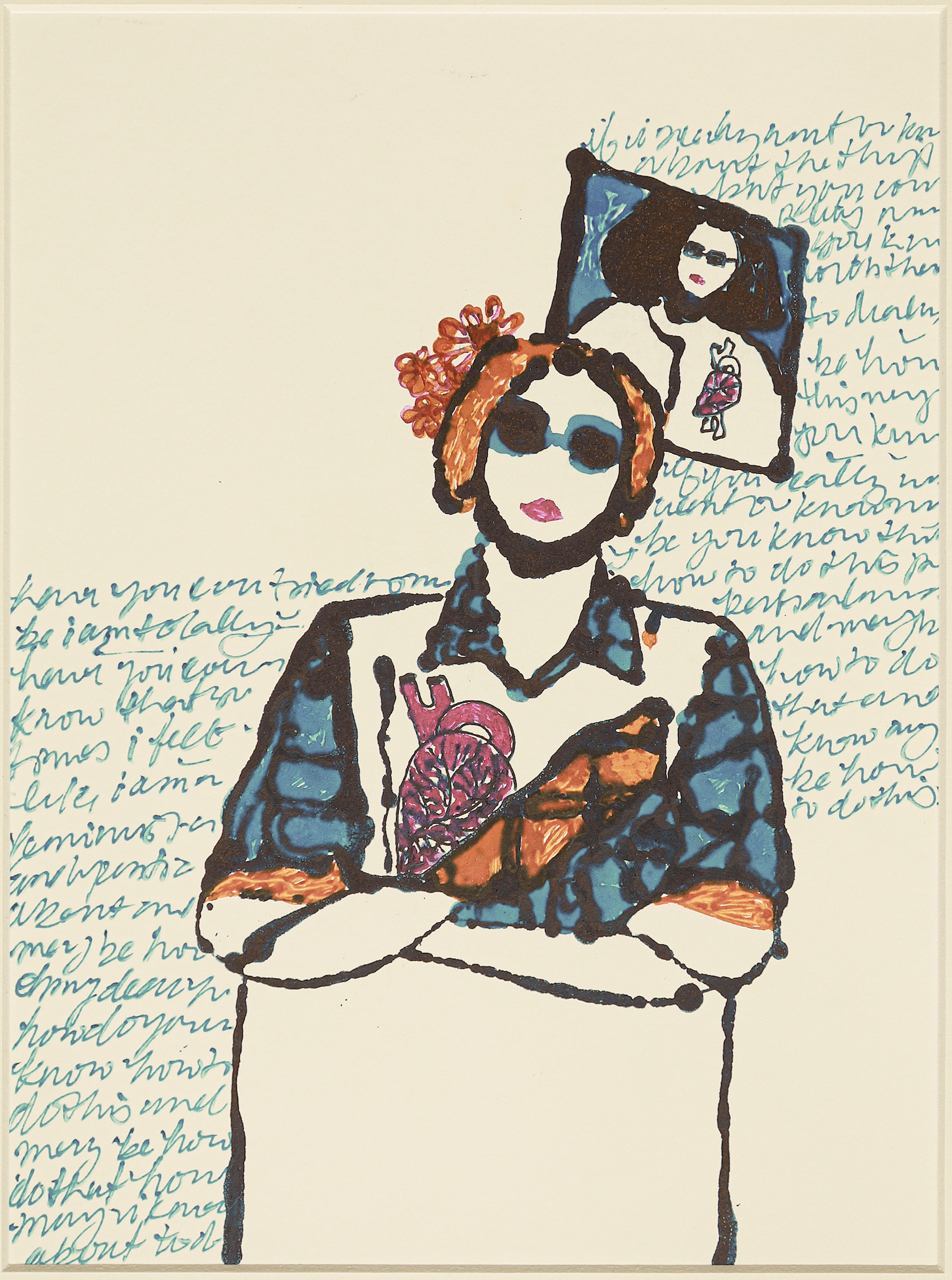 Arshi Irshad Ahmadzai, artwork on paper