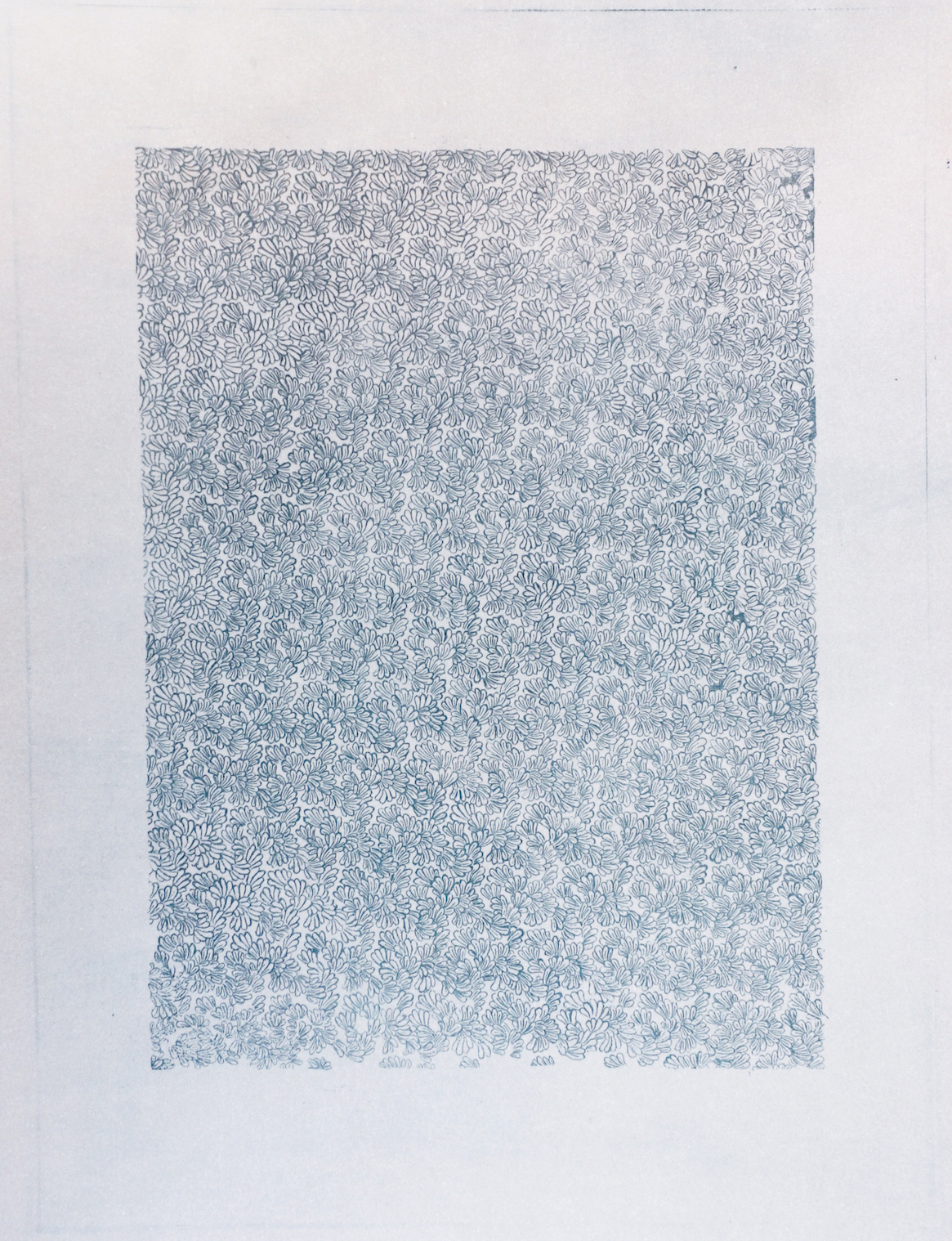 Sarasija Subramanian, etching on tracing paper