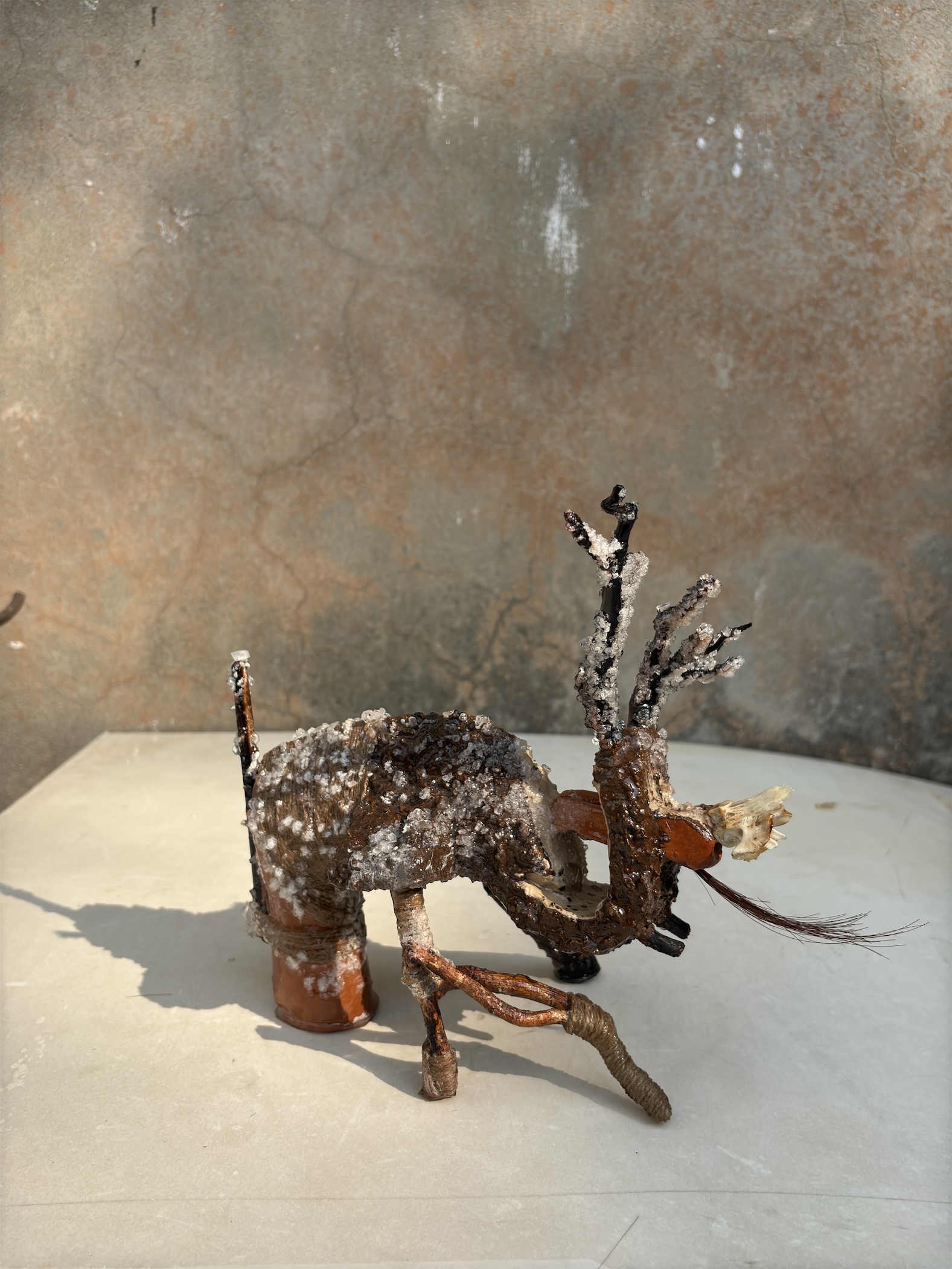 Musa Mojahid, clay recycled sculptures, soveriegn prize,